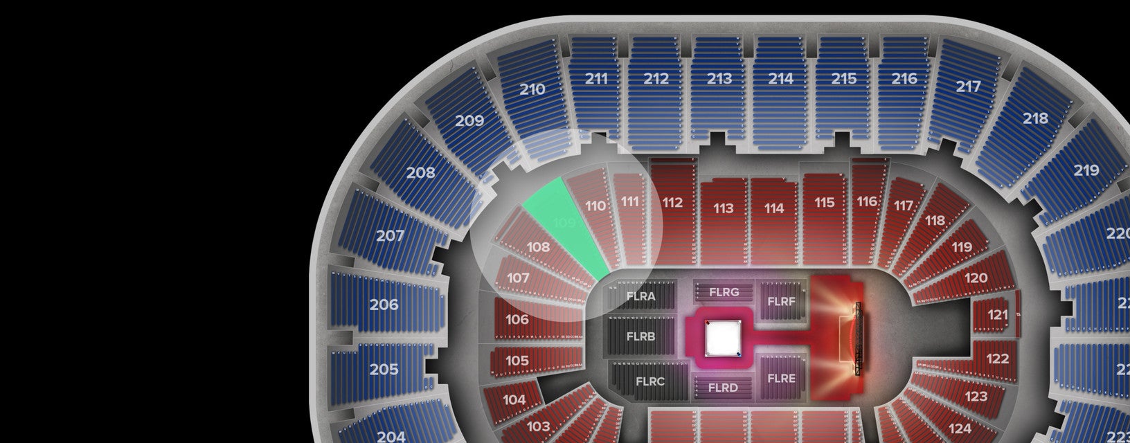 Seat view from Lower