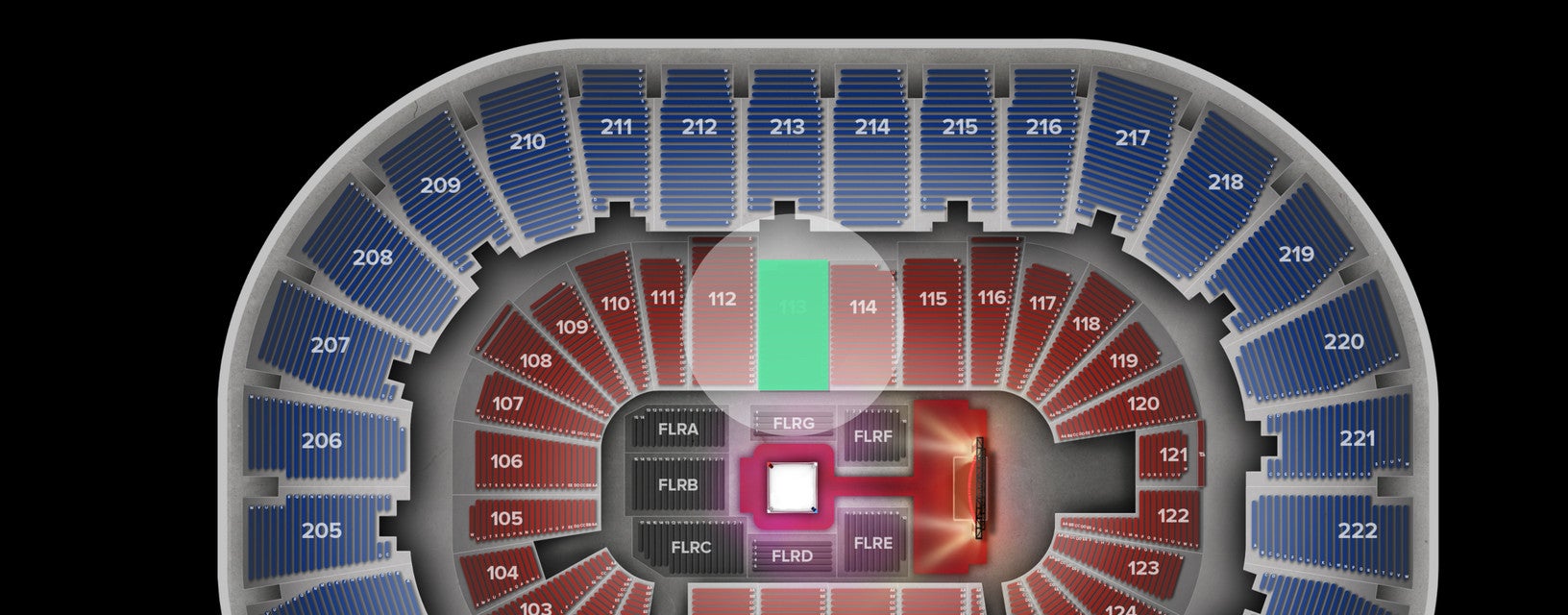Seat view from Lower