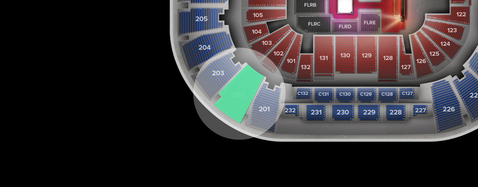 Seat view from Upper