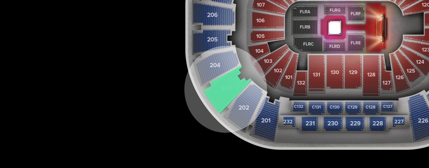 Seat view from Upper