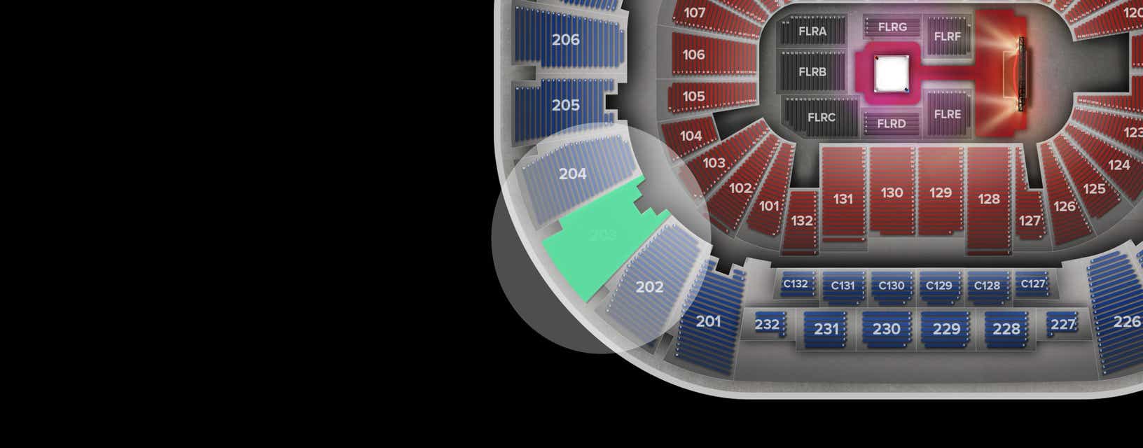 Seat view from Upper