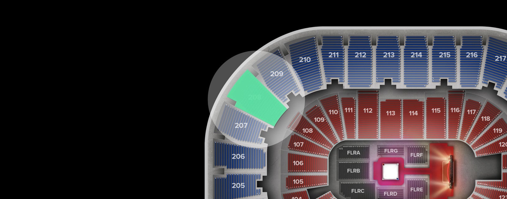 Seat view from Upper