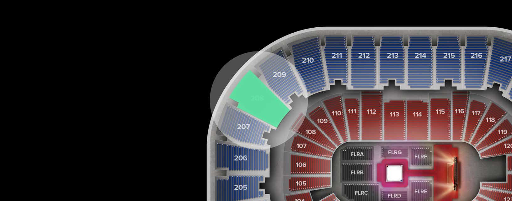 Seat view from Upper
