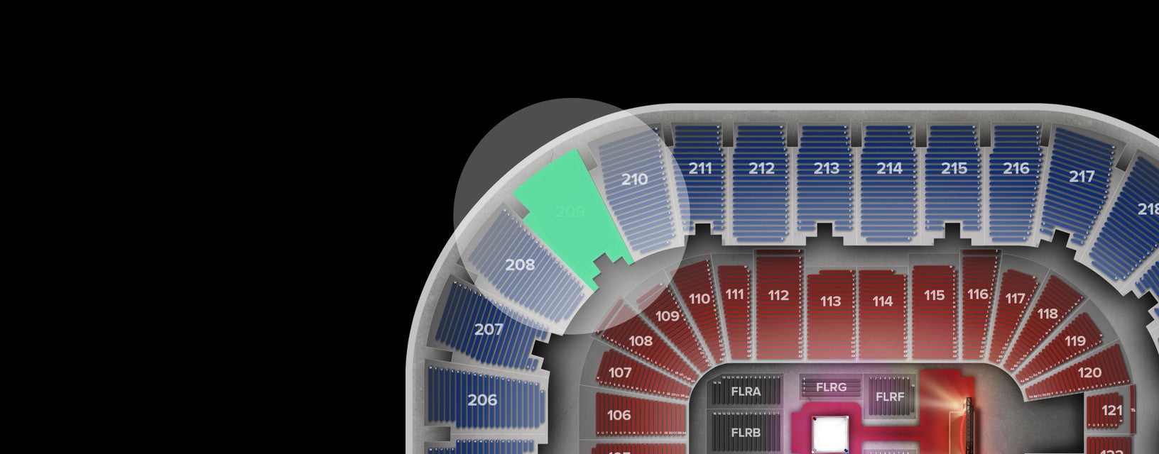 Seat view from Upper