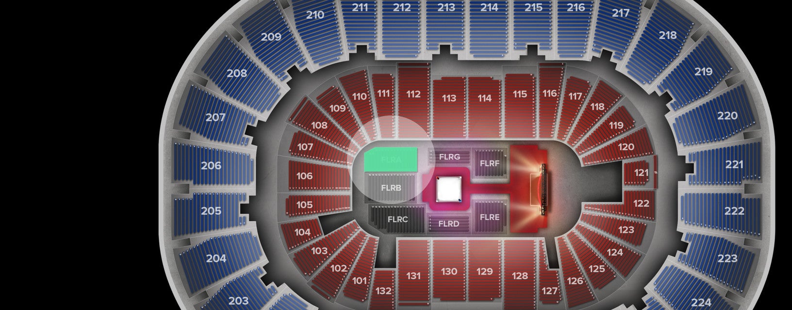 Seat view from Floor