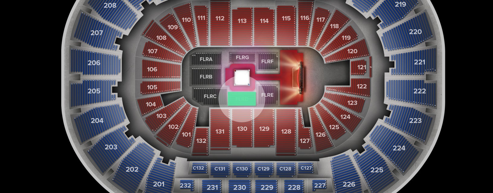 Seat view from Floor