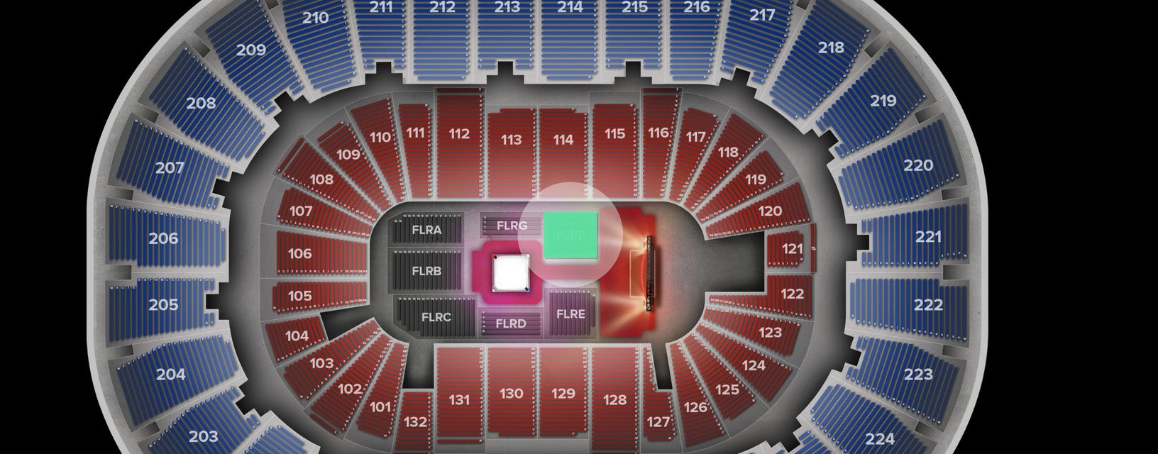 Seat view from Floor