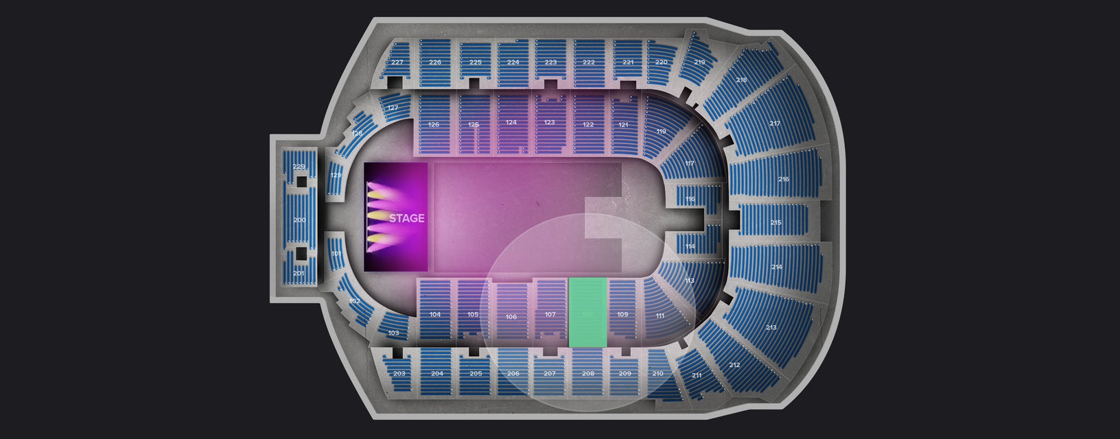 Seat view from Lower
