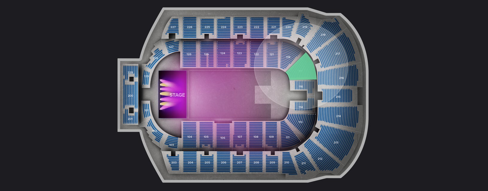 Seat view from Lower