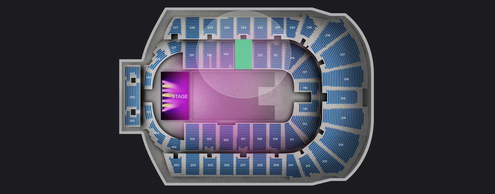 Seat view from Lower