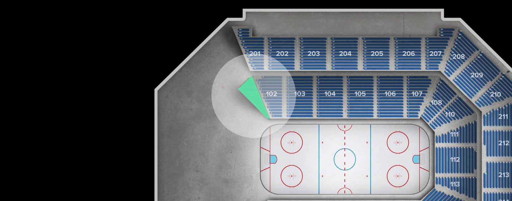 Seat view from Lower