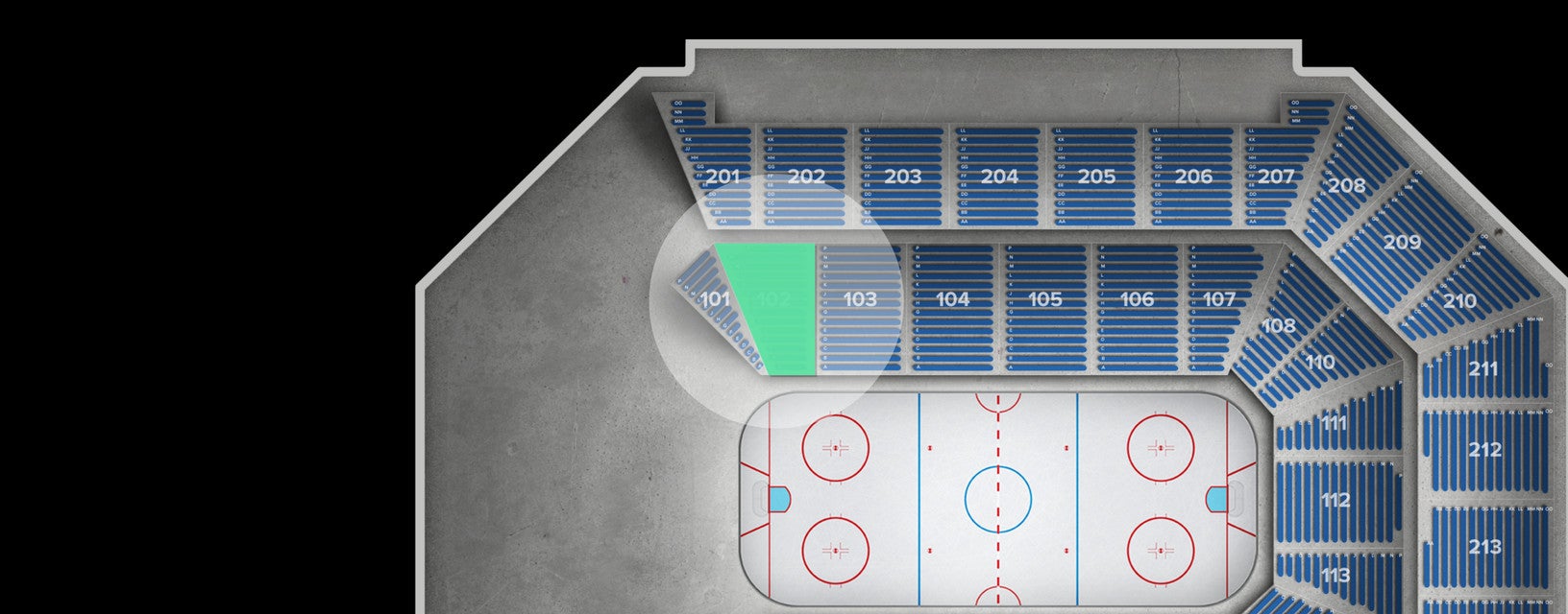 Seat view from Lower