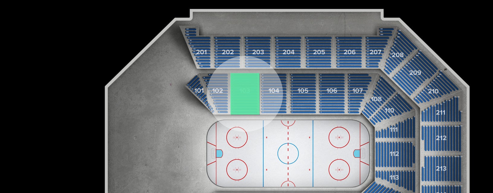 Seat view from Lower
