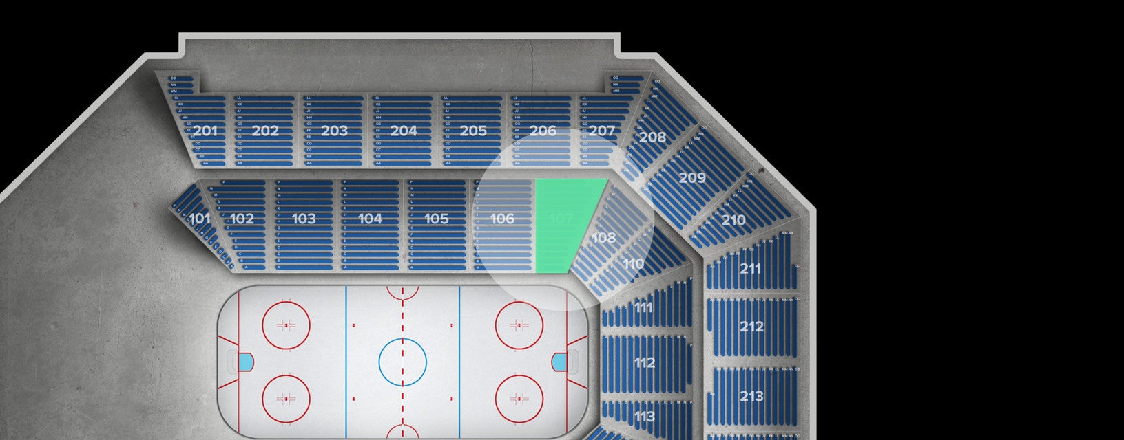 Seat view from Lower