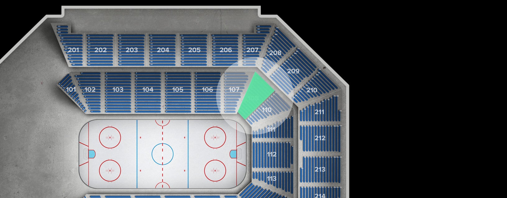 Seat view from Lower