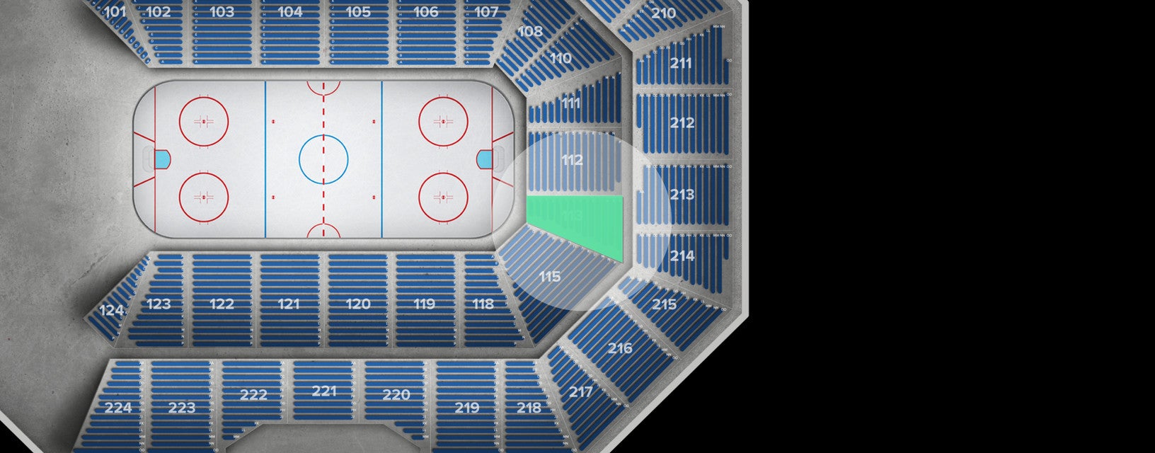 Seat view from Lower