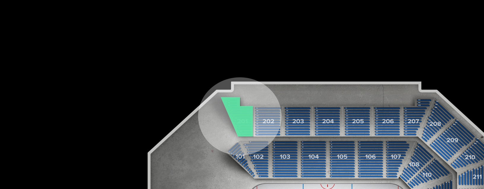 Seat view from Upper