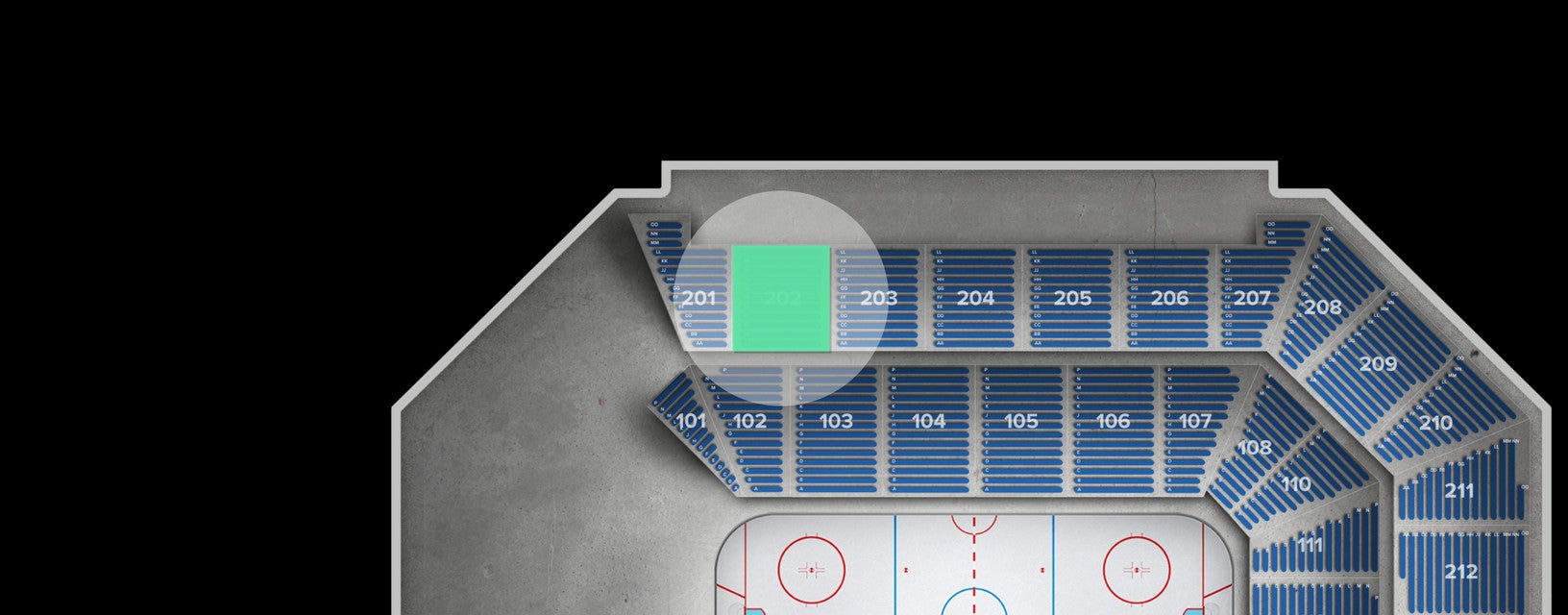 Seat view from Upper