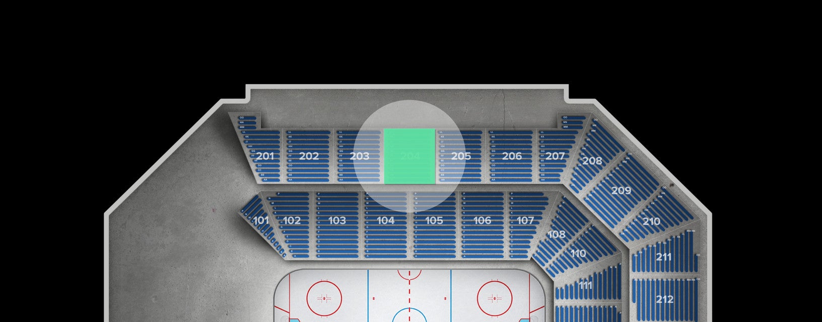 Seat view from Upper