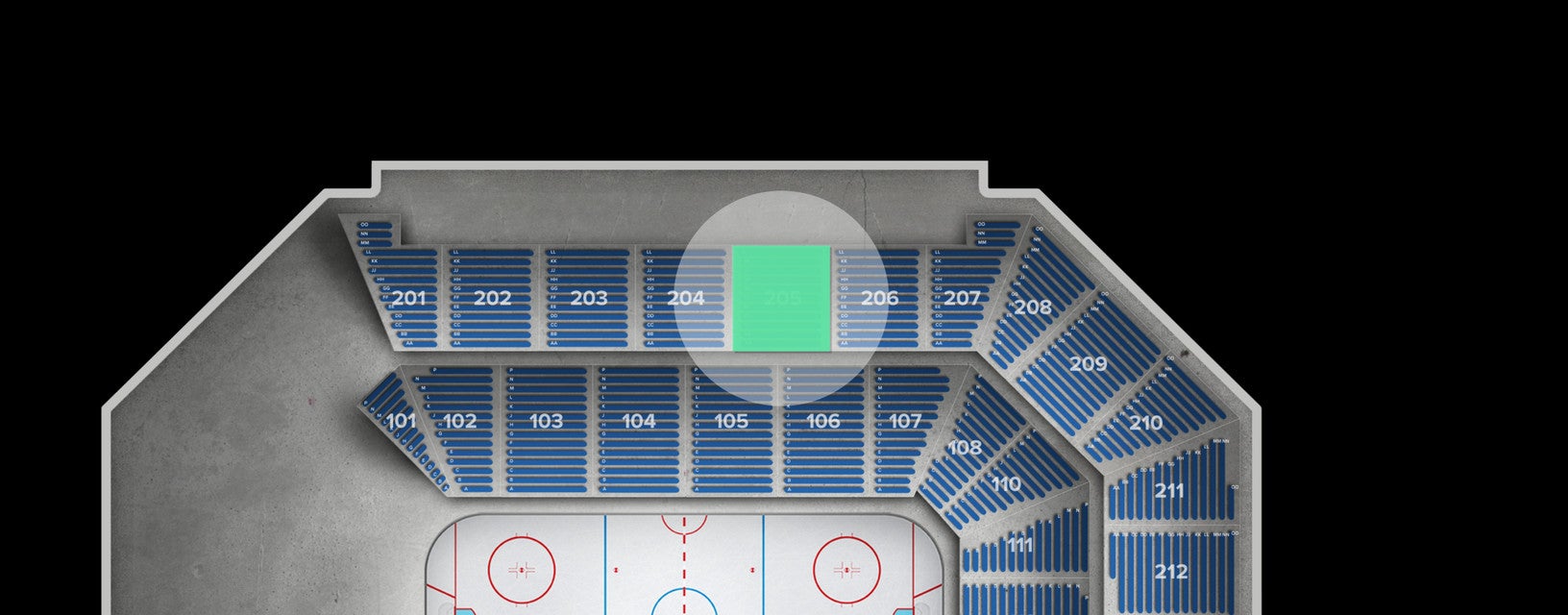 Seat view from Upper