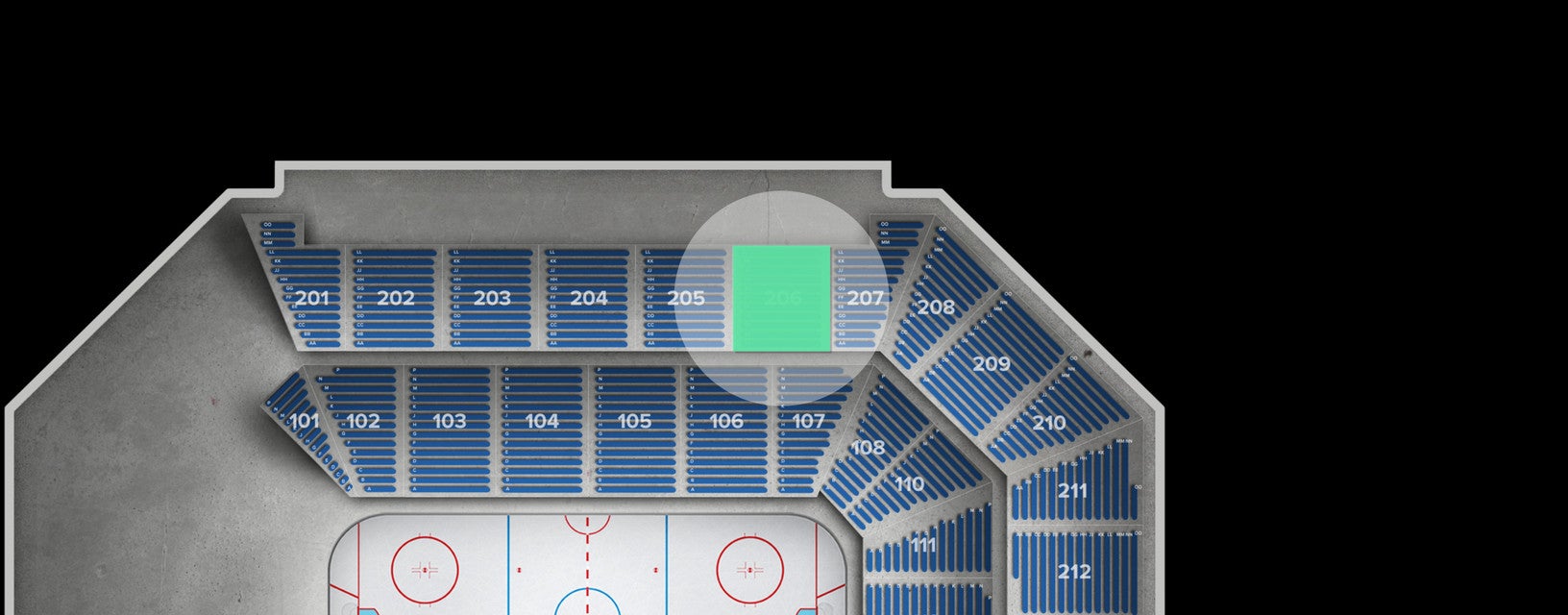Seat view from Upper