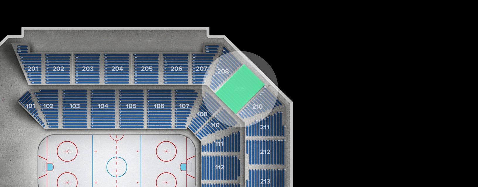 Seat view from Upper