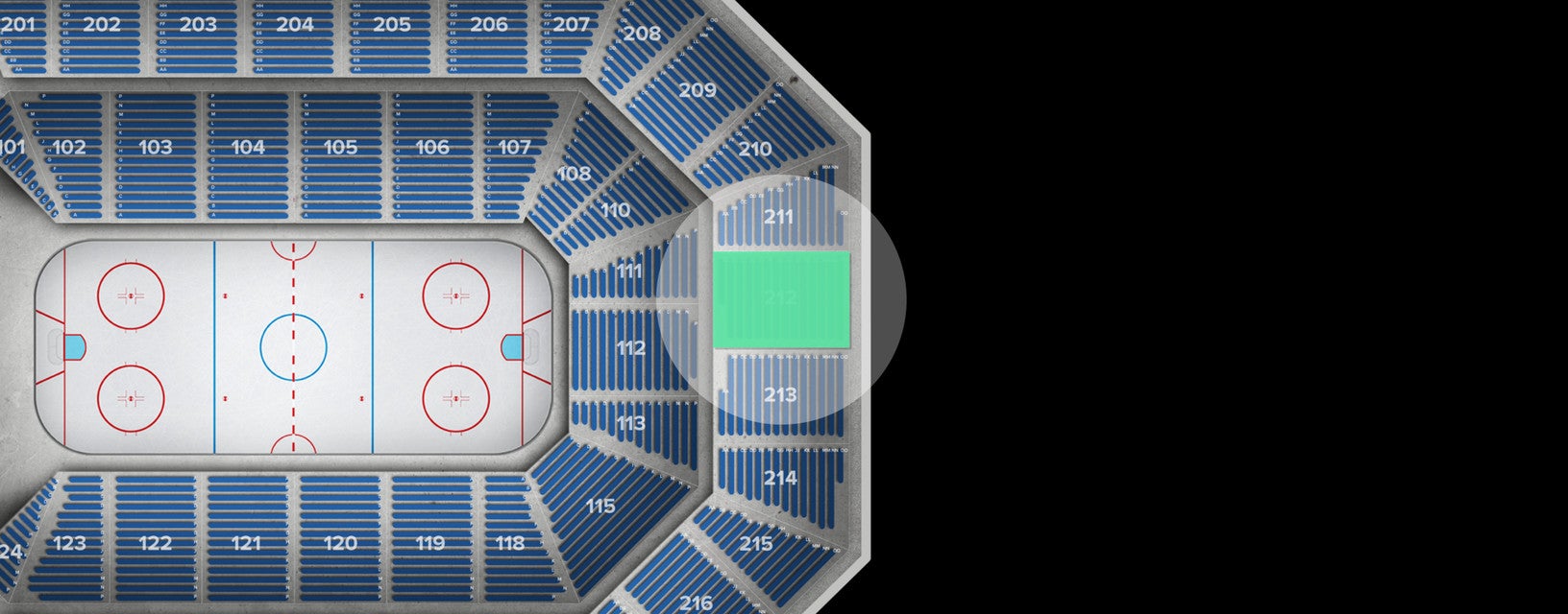 Seat view from Upper