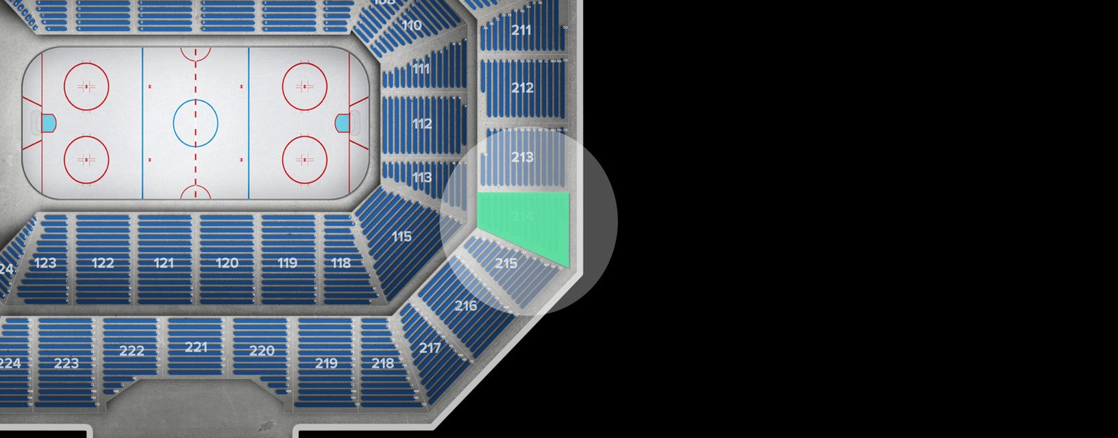 Seat view from Upper
