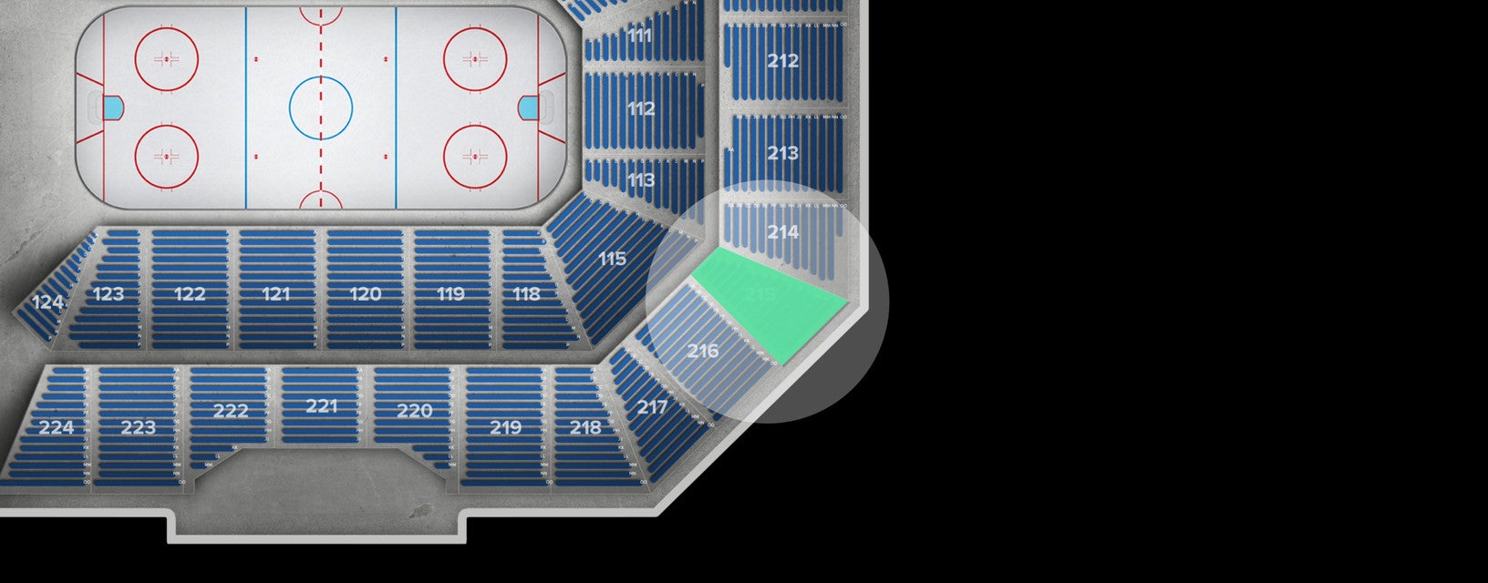 Seat view from Upper