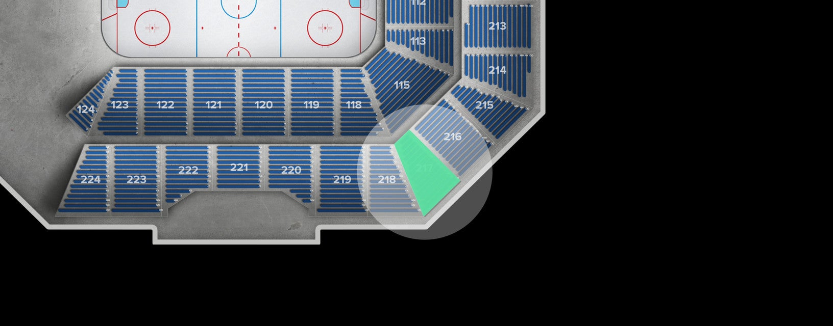 Seat view from Upper