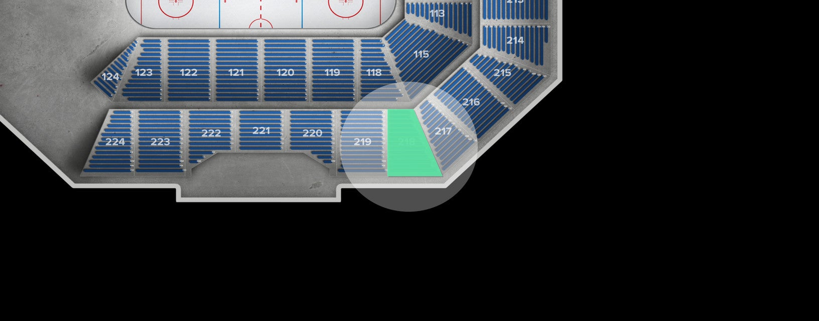 Seat view from Upper