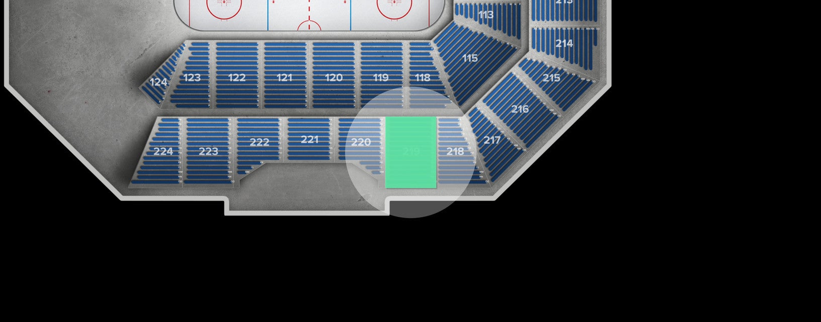 Seat view from Upper