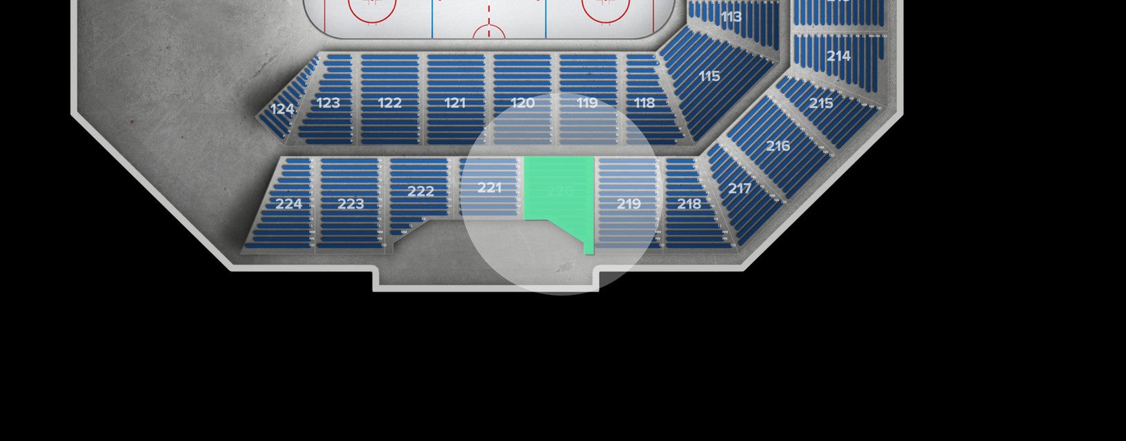 Seat view from Upper