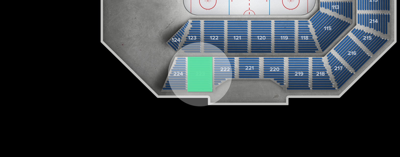 Seat view from Upper