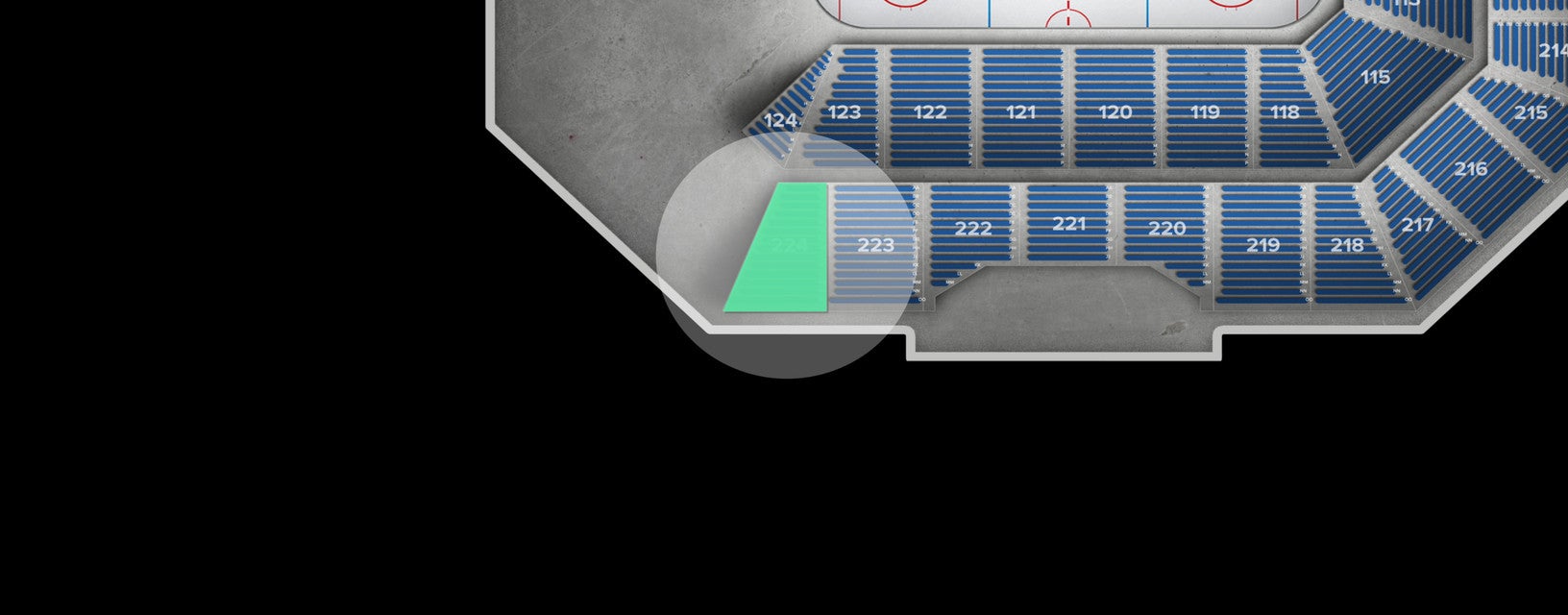 Seat view from Upper