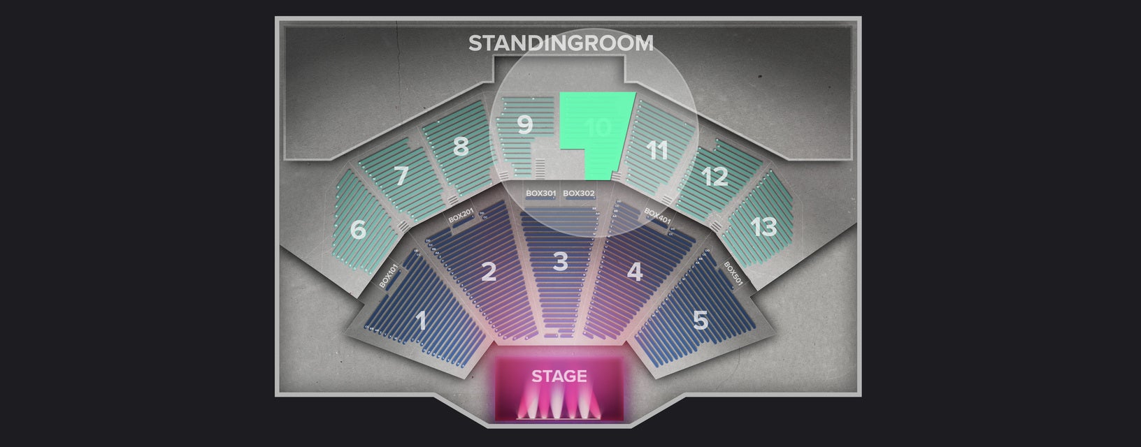 Seat view from Upper