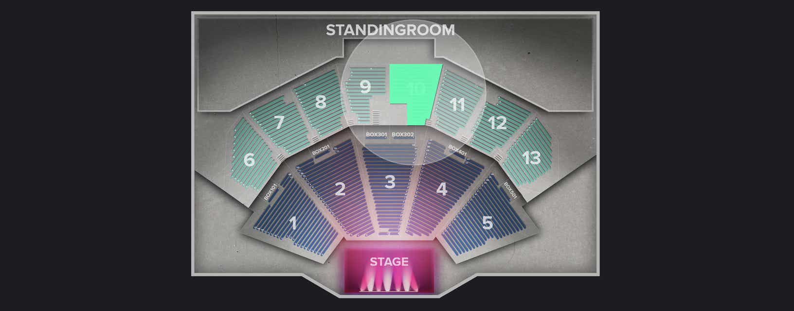 Seat view from Upper