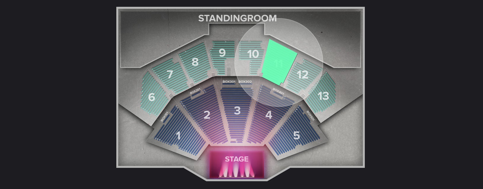 Seat view from Upper
