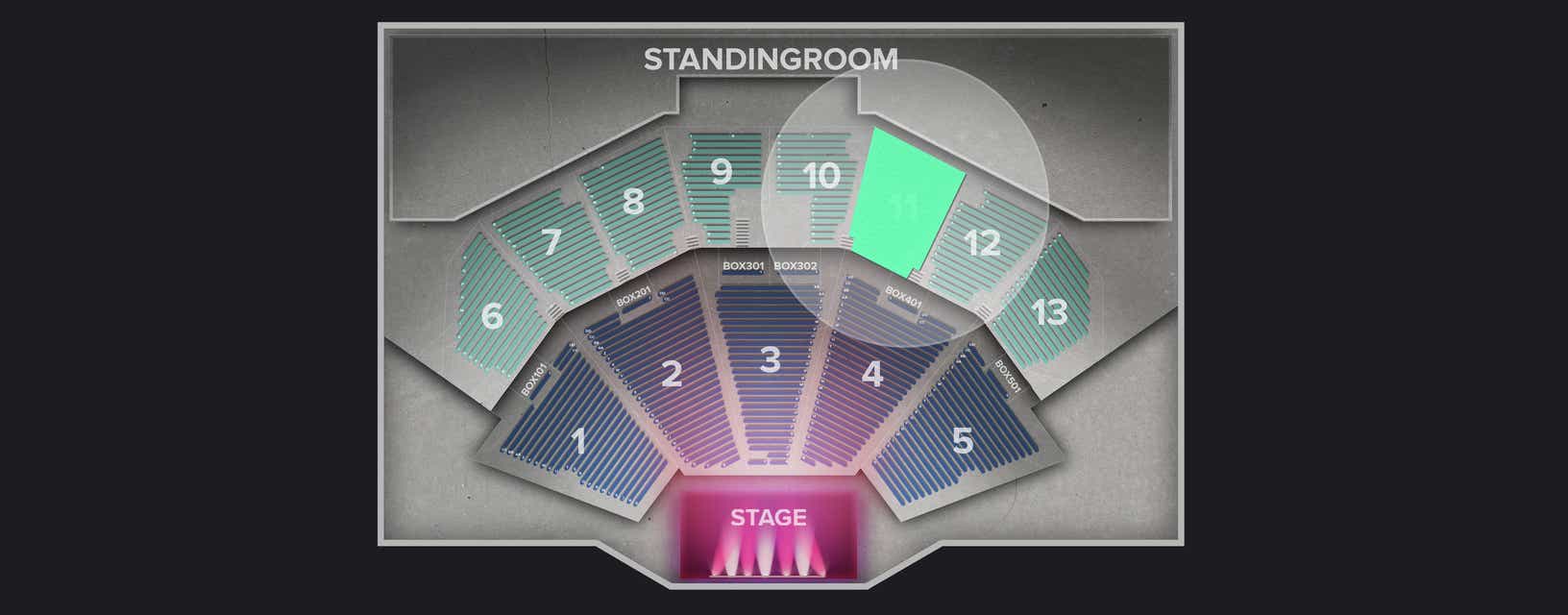 Seat view from Upper