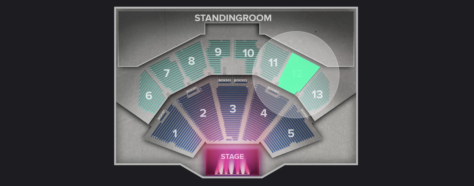 Seat view from Upper