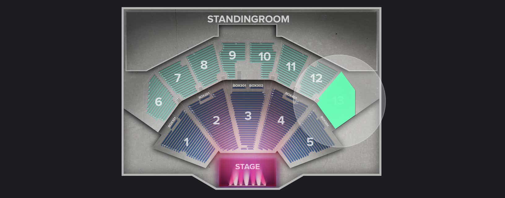 Seat view from Upper