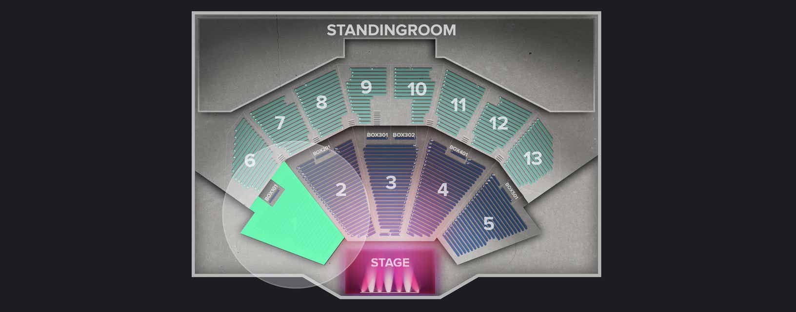 Seat view from Lower