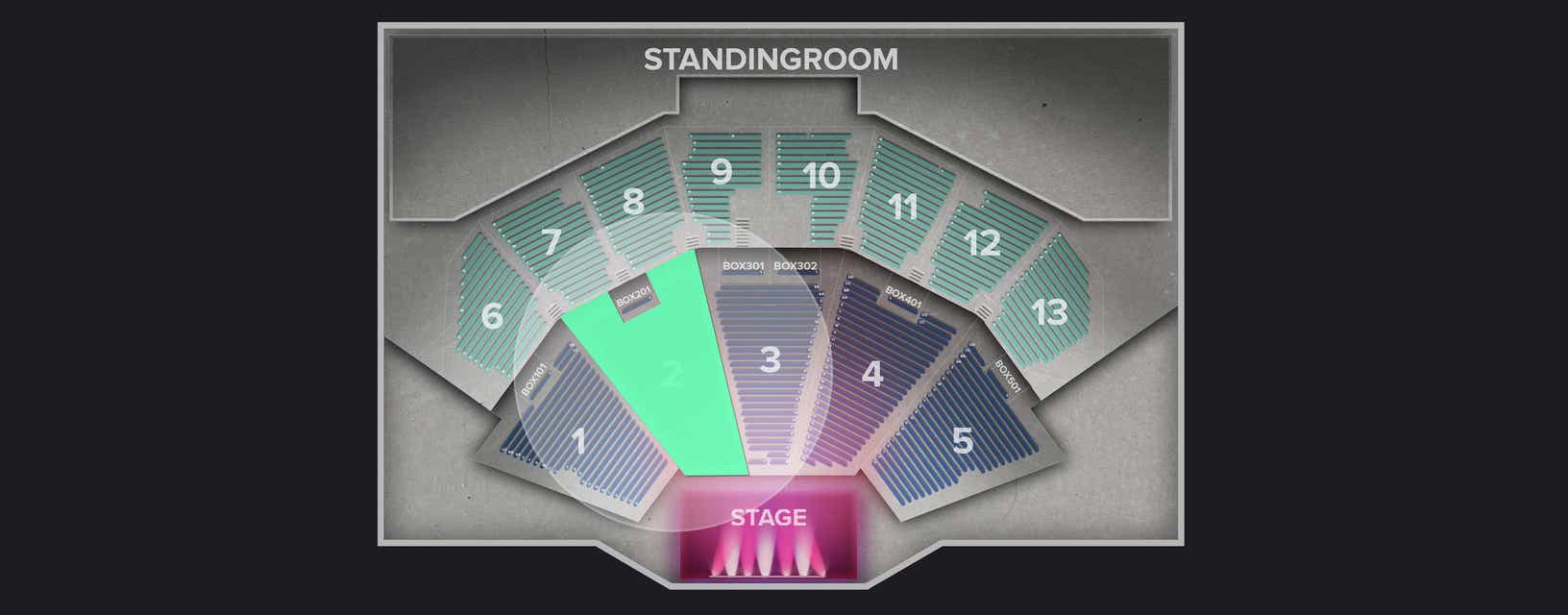 Seat view from Lower