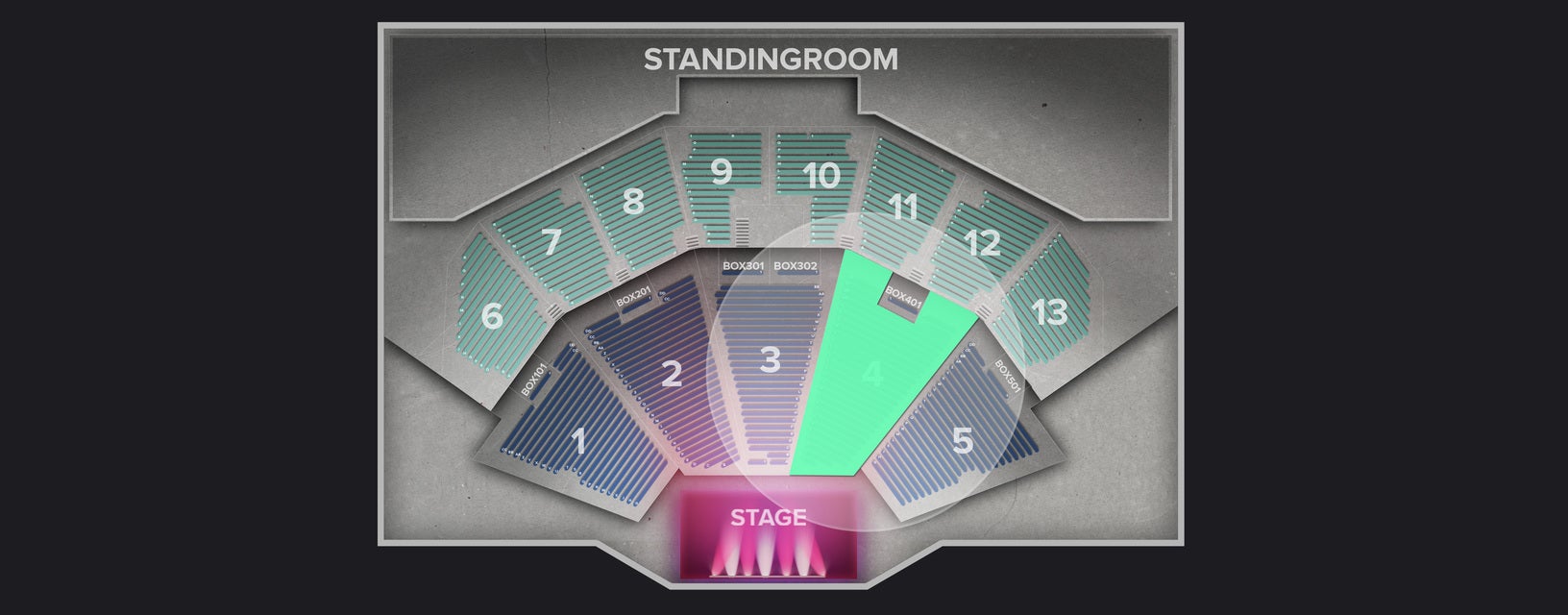 Seat view from Lower