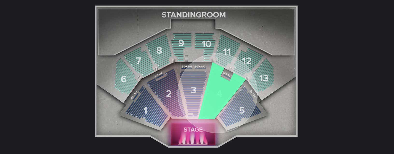Seat view from Lower
