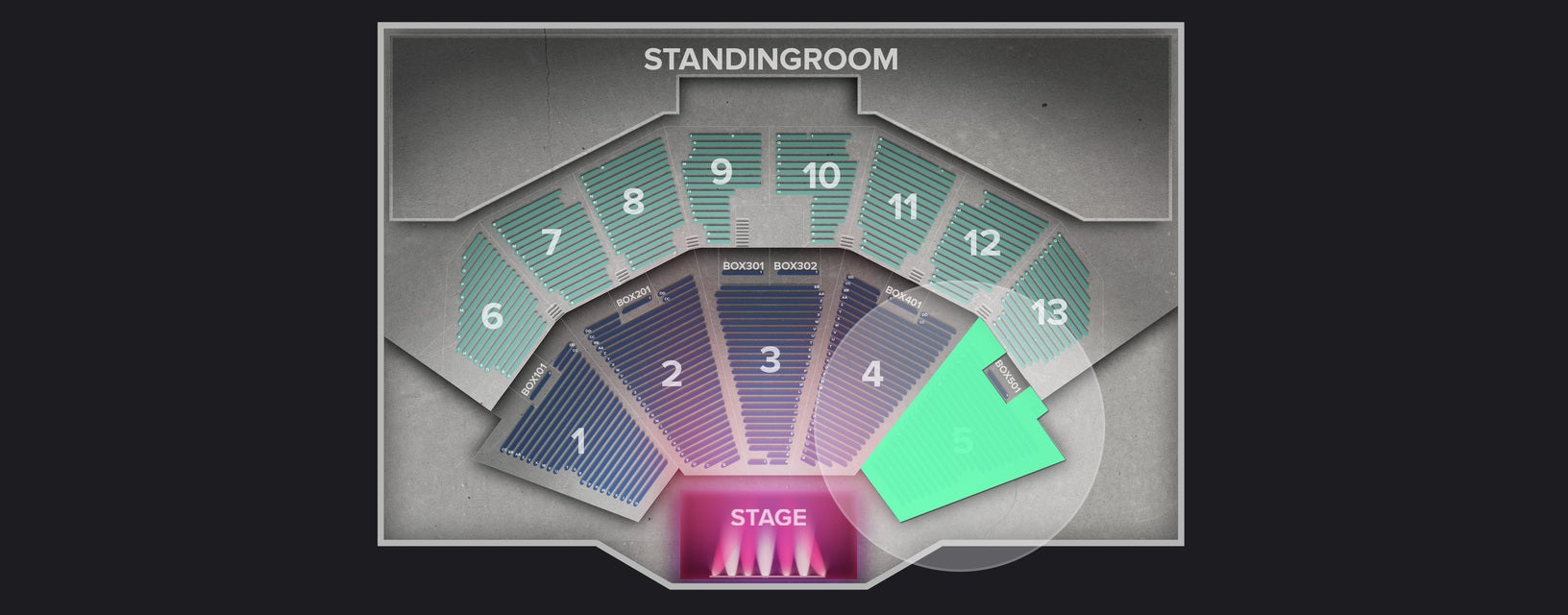 Seat view from Lower