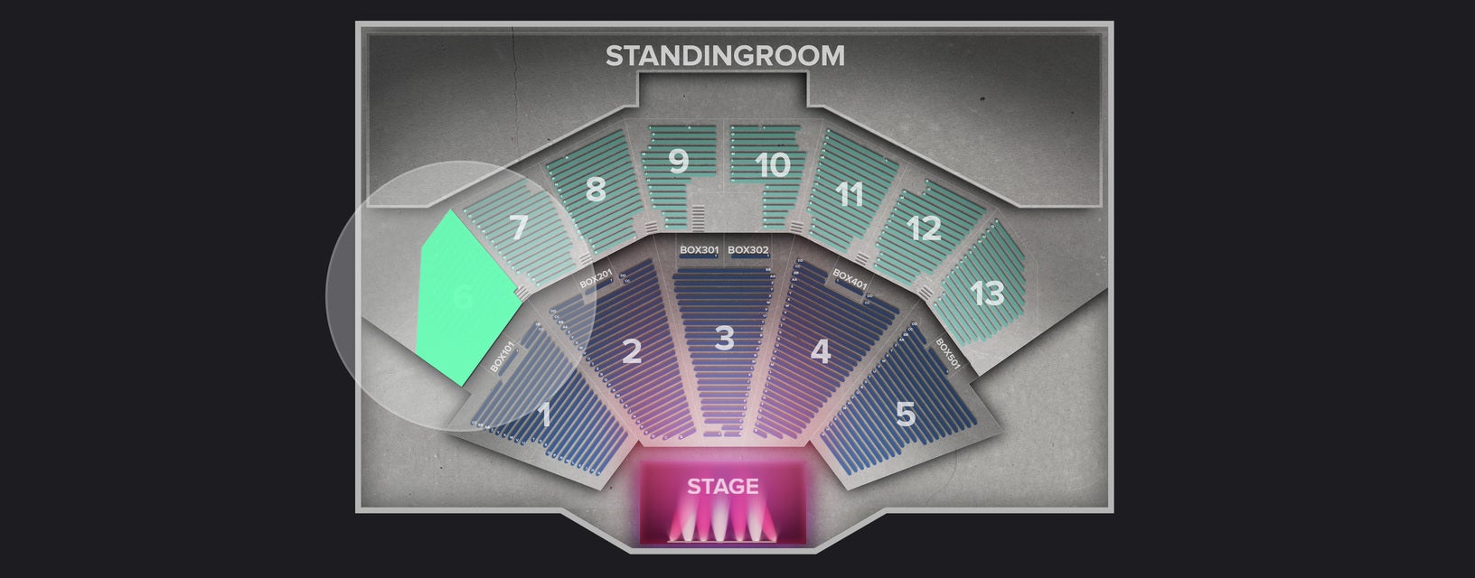 Seat view from Upper
