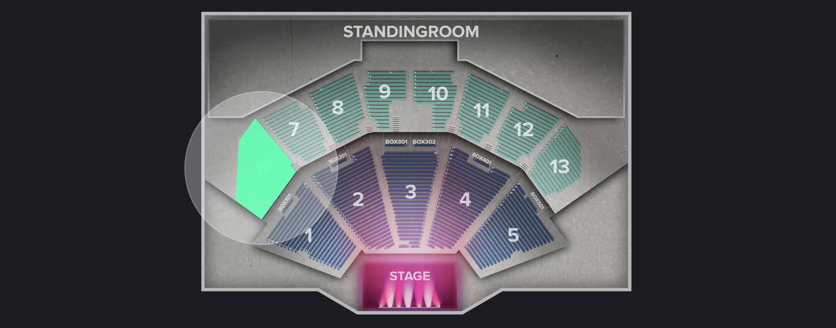 Seat view from Upper