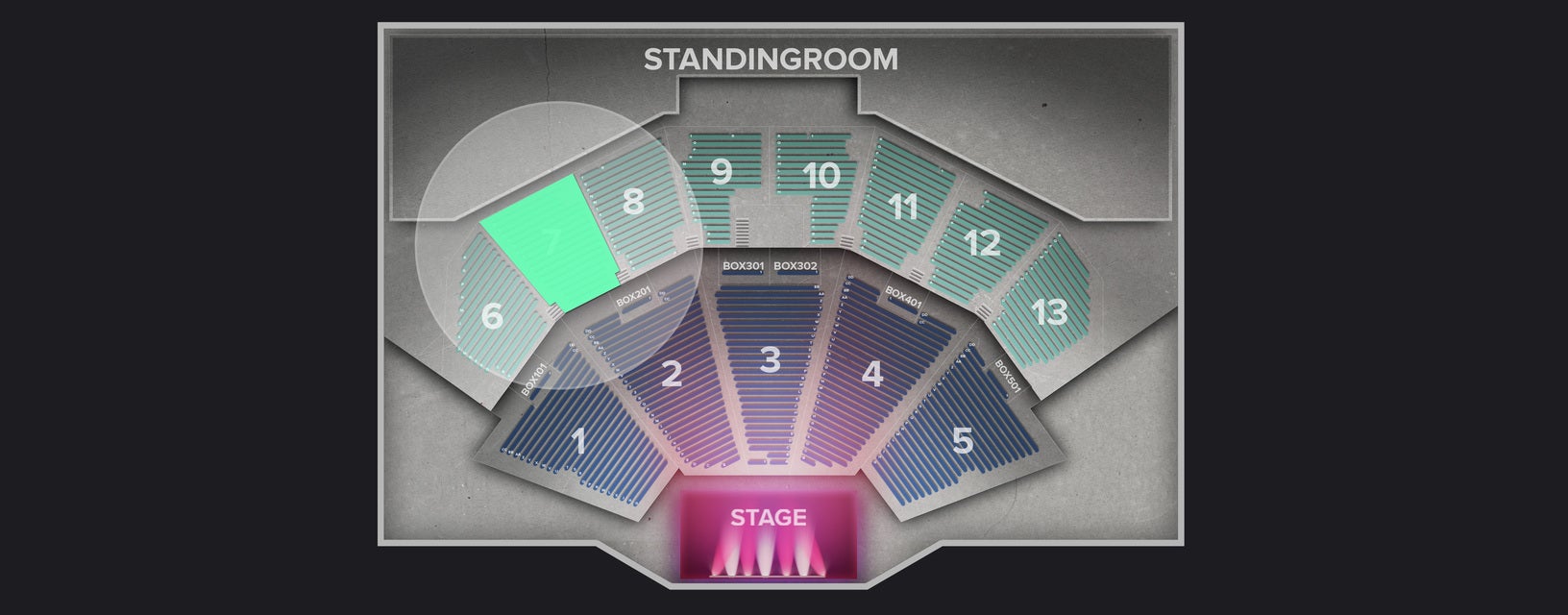 Seat view from Upper