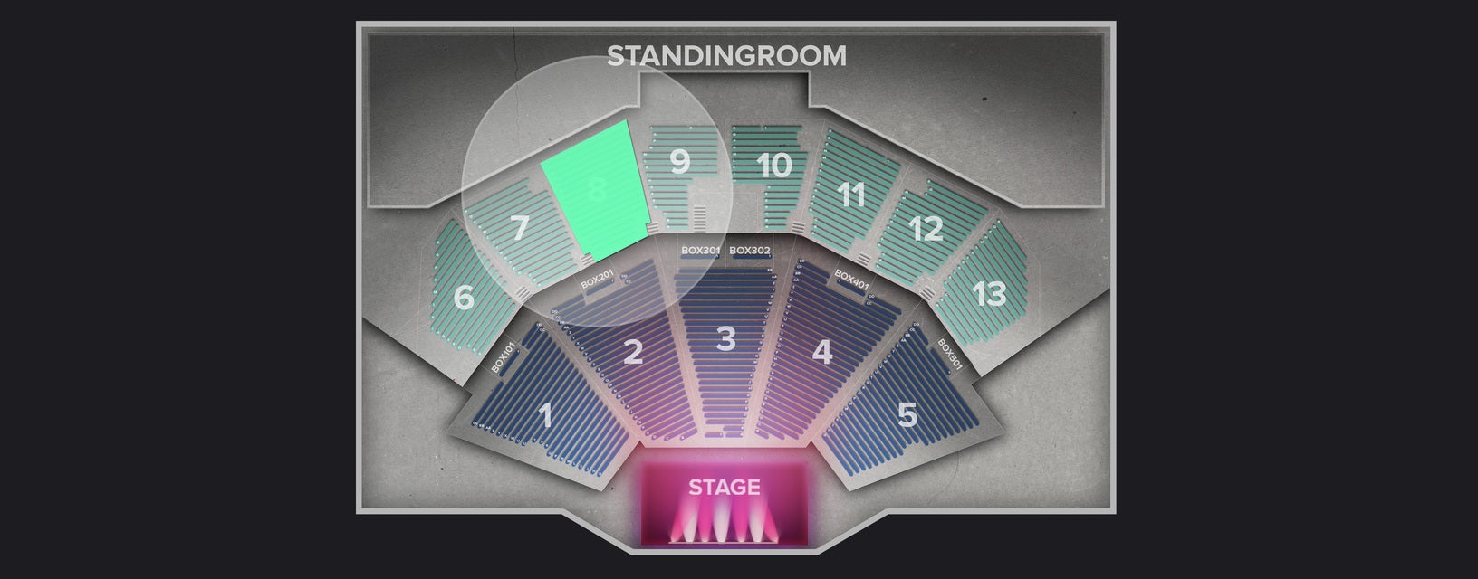 Seat view from Upper